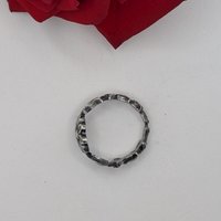 Gothic Flower Sterling Ring size 8.5