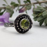 Peridot ring size 8 3/4