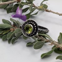 Peridot ring size 8 3/4
