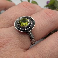 Peridot ring size 8 3/4